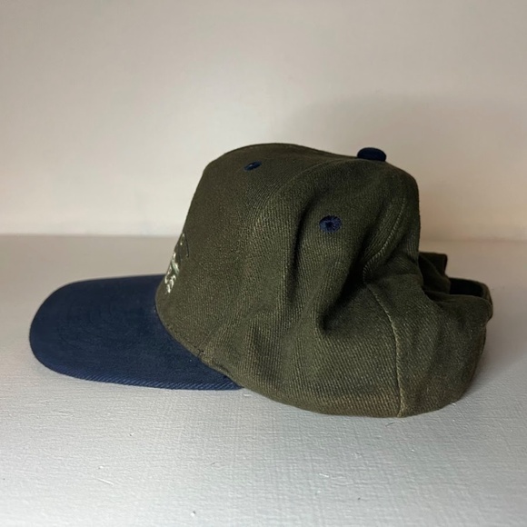 Vintage 90s Colorado Rockies Strapback Hat Green Blue - Picture 4 of 6
